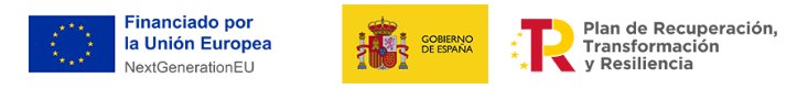 Proyecto financiado por la Unión Europea, NextGenerationEU, Gobierno de España y Plan de Recuperación, Transformación y Resiliencia